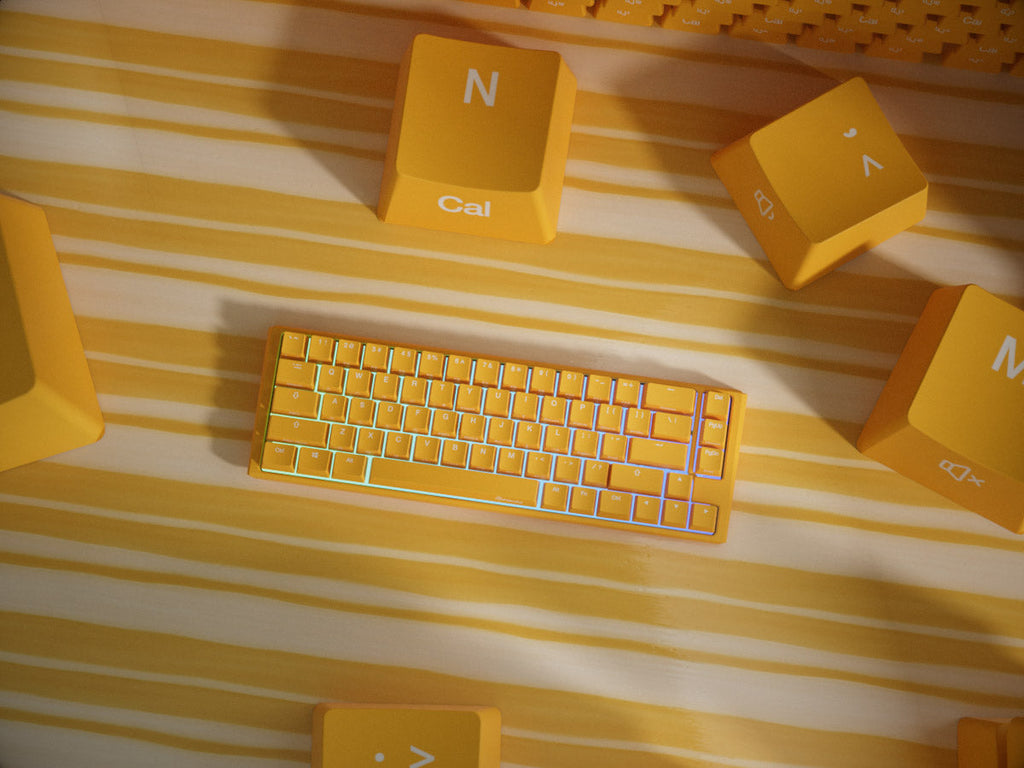 Ducky Yellow One 3 SF 65% Hotswap RGB Double Shot PBT QUACK Mechanical Keyboard