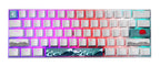 KBParadise V60 The 2 Sun Crane Wave RGB LED 60% Dye Sub PBT Hotswap Mechanical Keyboard