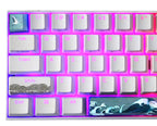 KBParadise V60 The 2 Sun Crane Wave RGB LED 60% Dye Sub PBT Hotswap Mechanical Keyboard