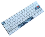 KBParadise V60 The 2 Sun Crane Wave RGB LED 60% Dye Sub PBT Hotswap Mechanical Keyboard