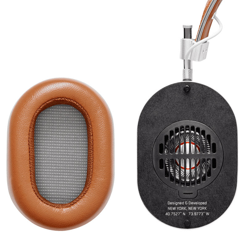 Master & Dynamic MH40 Wireless Over Ear Headphones Brown/Silver