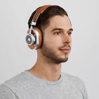 Master & Dynamic MH40 Wireless Over Ear Headphones Brown/Silver