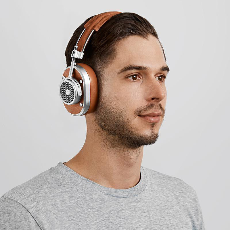 Master & Dynamic MH40 Wireless Over Ear Headphones Brown/Silver