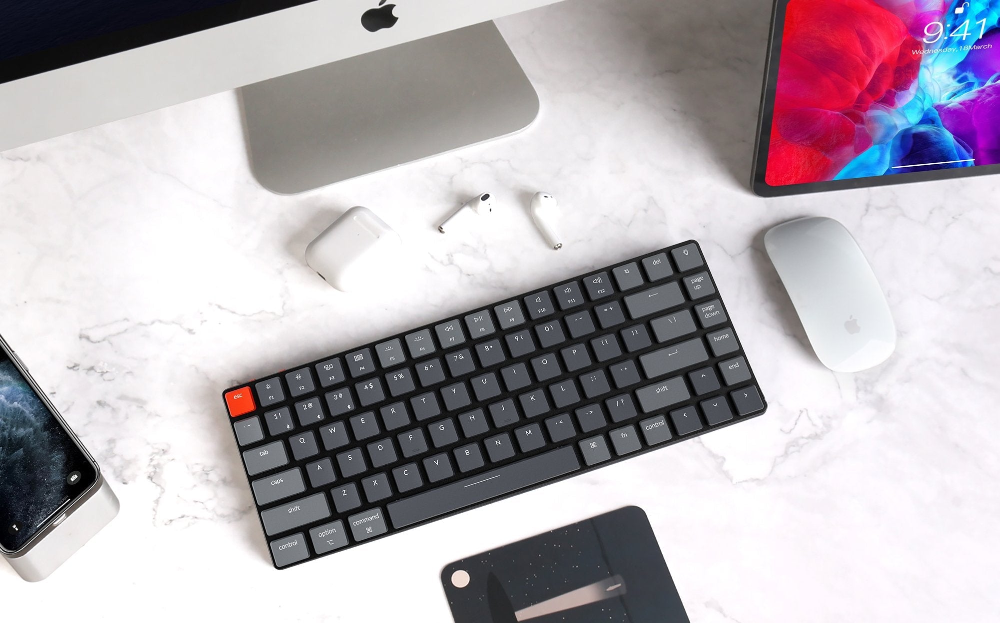 Keychron K3 75% Hotswap Bluetooth RGB Optical Low Profile Win + Mac Mechanical Keyboard