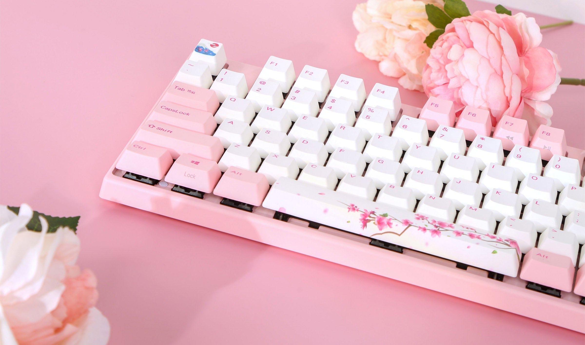 Varmilo MA Series V2 Sakura R1 White LED TKL EC Mechanical Keyboard