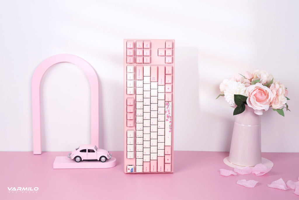 Varmilo MA Series V2 Sakura R1 White LED TKL EC Mechanical Keyboard