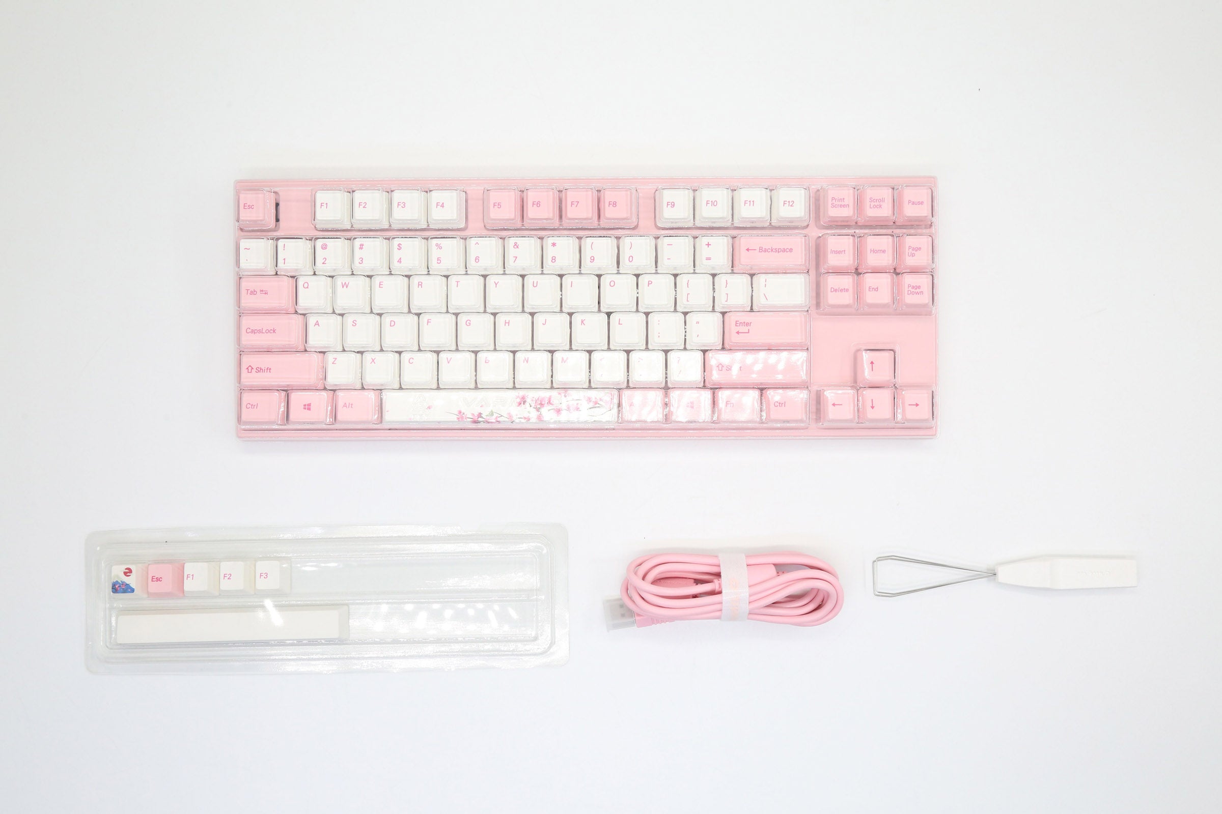 Varmilo MA Series V2 Sakura R1 White LED TKL EC Mechanical Keyboard