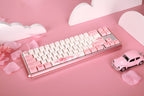 Varmilo Sword 2-68 Sakura R2 White LED 65% Dye Sub PBT Aluminum EC Mechanical Keyboard