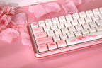 Varmilo Sword 2-68 Sakura R2 White LED 65% Dye Sub PBT Aluminum EC Mechanical Keyboard