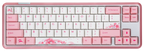 Varmilo Sword 2-68 Sakura R2 White LED 65% Dye Sub PBT Aluminum EC Mechanical Keyboard