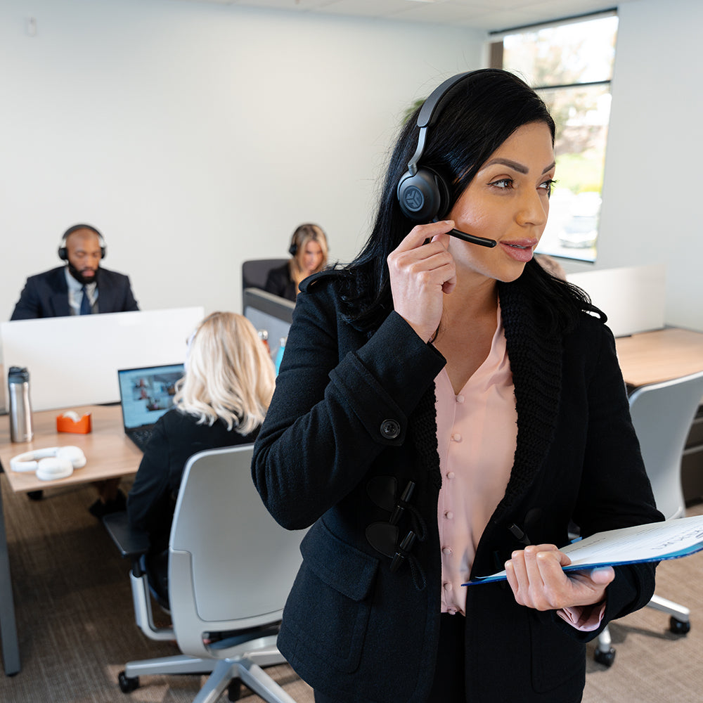 Epic Work ANC Wireless On-Ear Headset Black