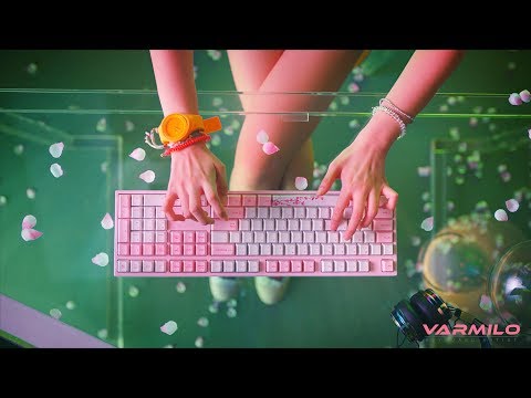 Varmilo VPH108 Sakura R2 White LED Mechanical Keyboard