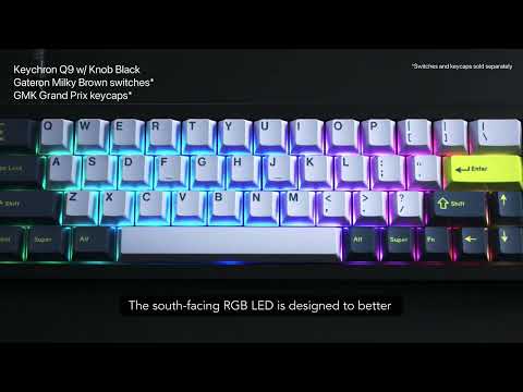 Keychron Q9 w/ Knob Aluminum 40% Hotswap RGB Win + Mac Mechanical Keyboard