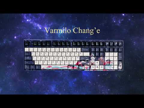 Varmilo VPE108 Chang'e Full Size Hotswap Triple Mode White LED Dye Sub Mechanical Keyboard