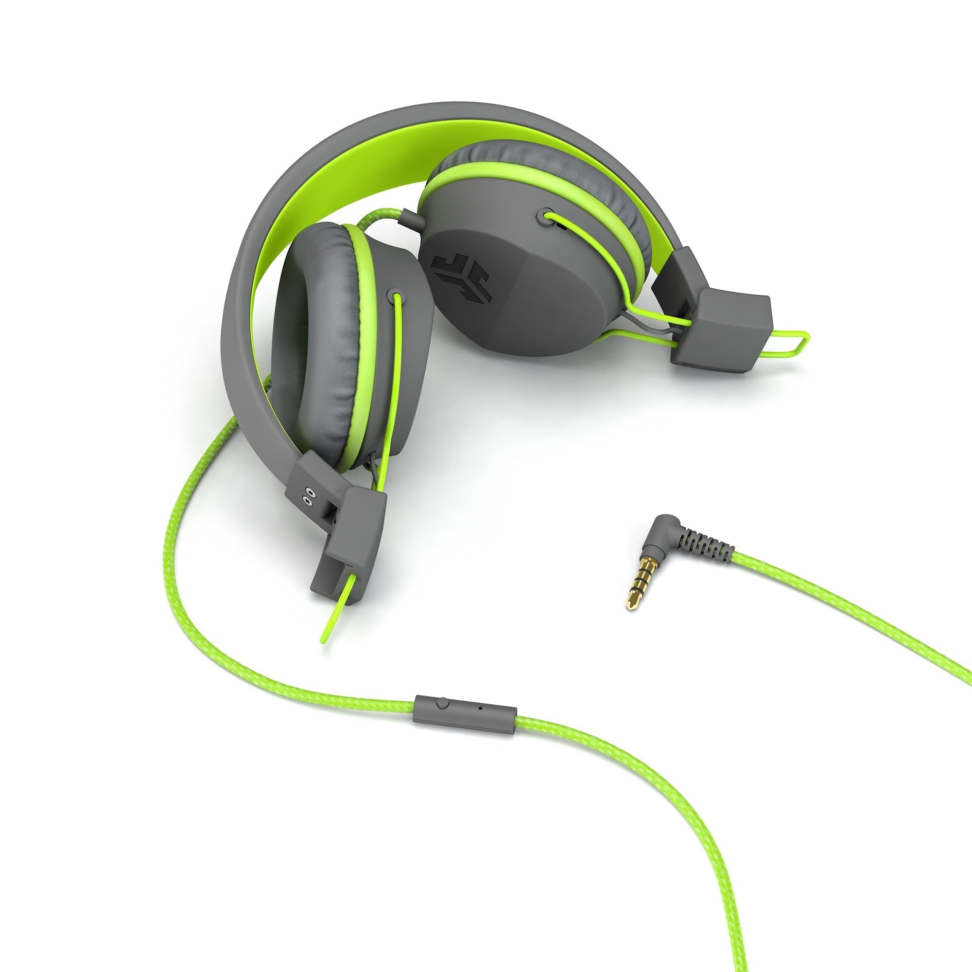 Neon Wired On-Ear Headphones Graphite/Lime